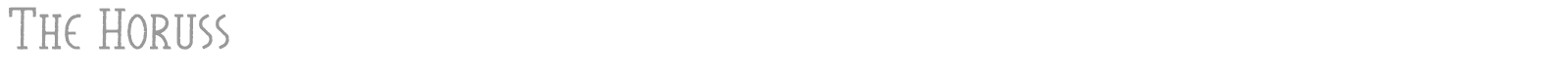 The Horuss font preview
